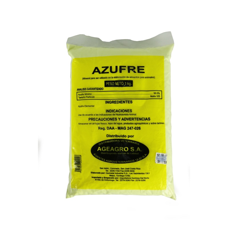 Colono Agropecuario Azufre polvo 1Kg Colono Agropecuario Azufre polvo 1Kg