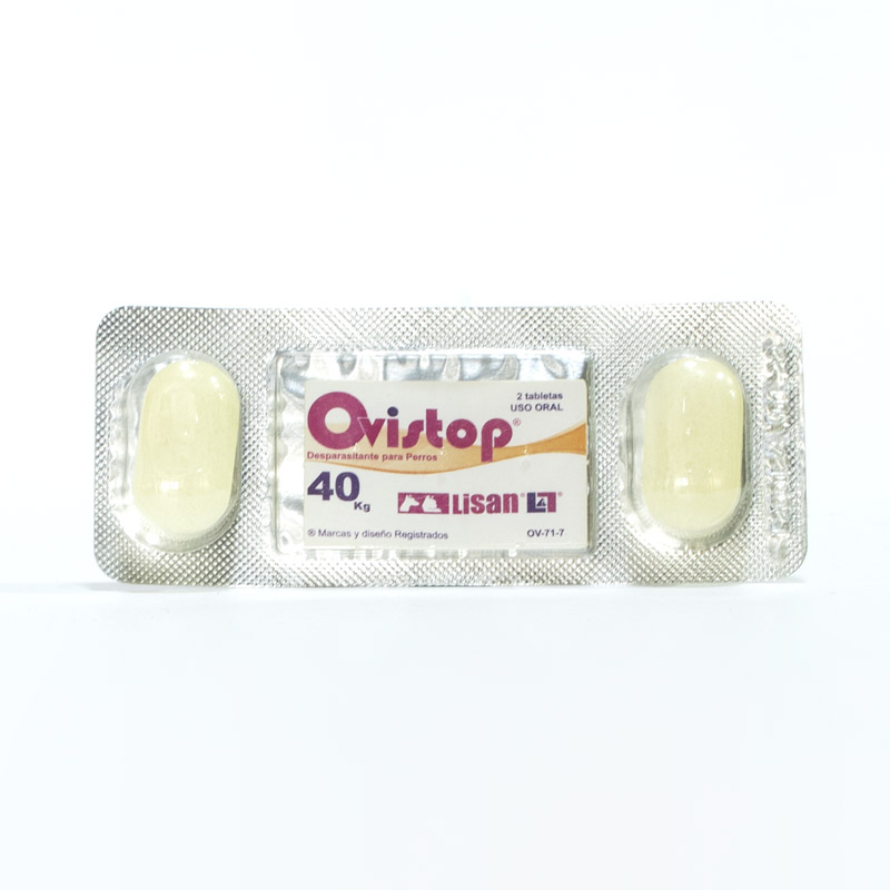 LIS. OVISTOP 40KG BLISTER 2TAB.
