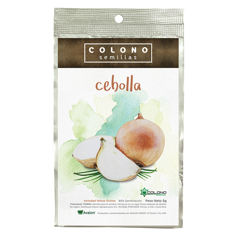 Colono Semilla Cebolla amarilla (yellow granex) 5g